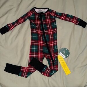 NWT Little Sleepies Plaid Holiday Zippy size 2T